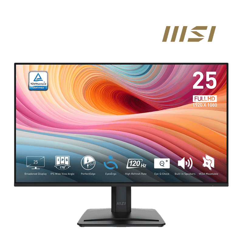 MSI PRO MP251 E2 24.5-inch IPS (FHD) Gaming Office Monitor, 120Hz
