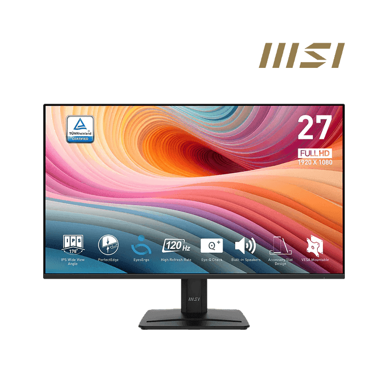 MSI PRO MP275 E2 Monitor | 27" FHD IPS | 120Hz