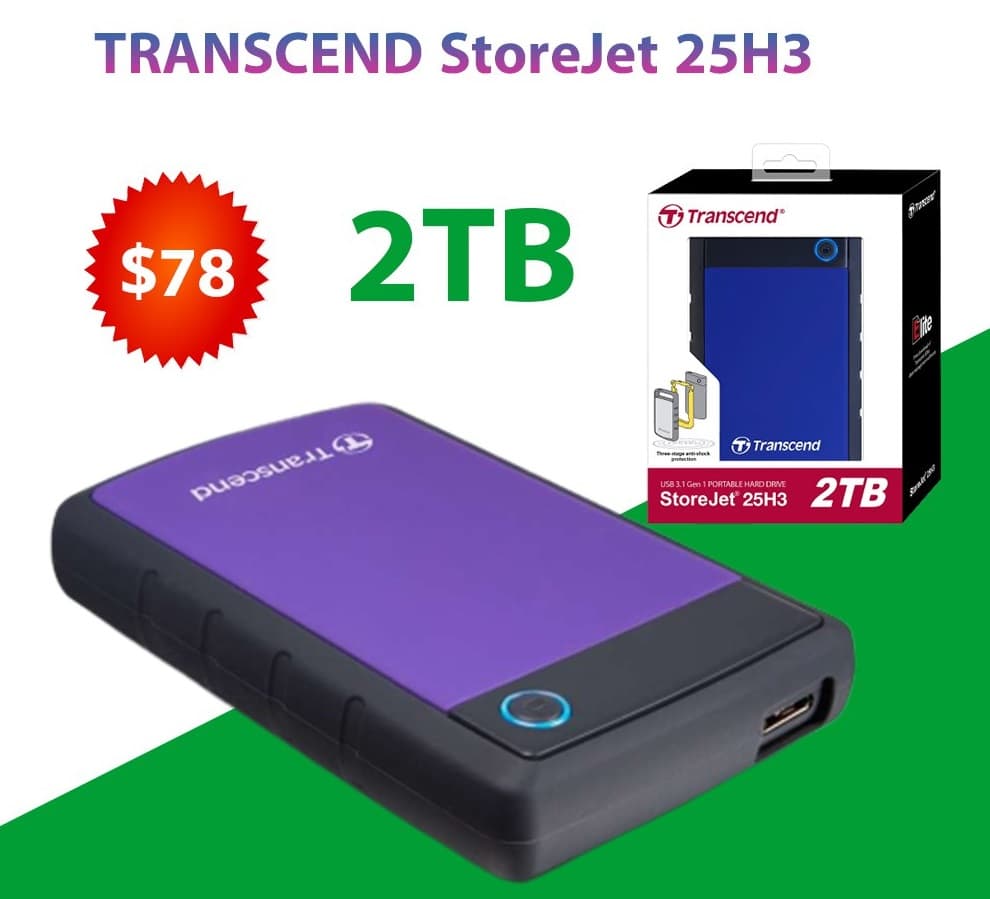 TRANSCEND StoreJet 25H3 2TB