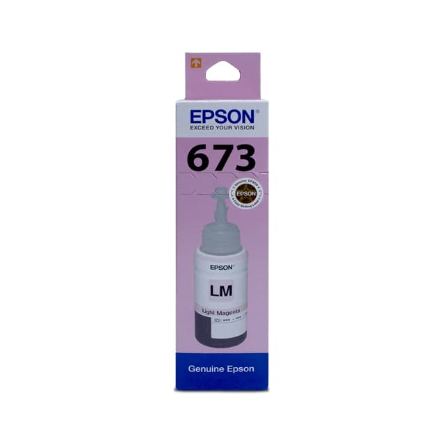 Light Magenta Ink 70mi- 673: Epson L800/ L805/ L810/ L850/ L1800